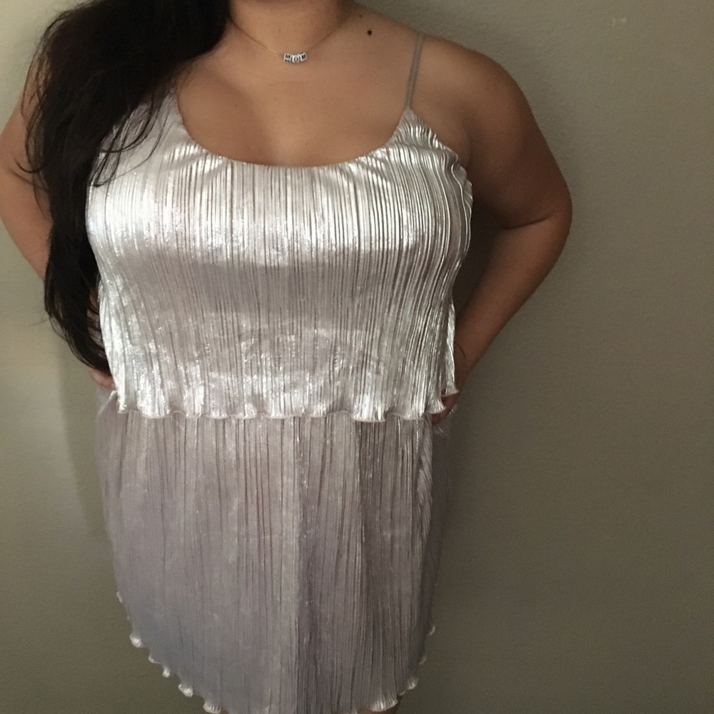 Metallic blush pink Cocktail dress